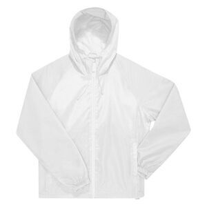 B&C Unisex Adult #Reset Windbreaker / White